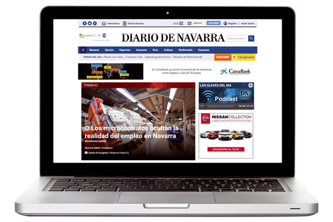Diario de Navarra renueva su publicacin interactiva de pago DN+ para Tablets gracias a la tecnologa de Protecmedia