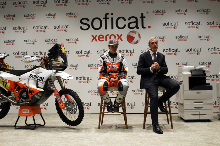 Laia Sanz confirma que correr el Dakar, con el patrocinio de Soficat Xerox, tras superar una enfermedad