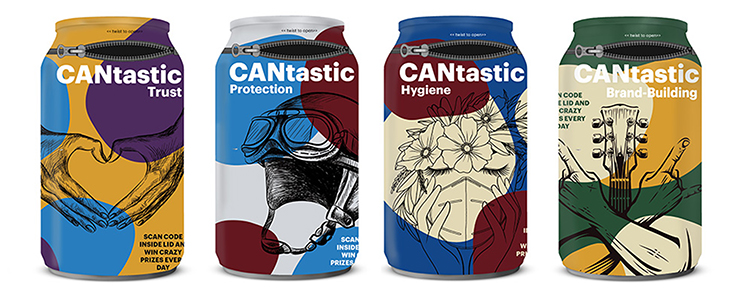 CCL Label presenta CANtastic, que combina una lata de aluminio y una funda retrctil para una experiencia de beber innovadora y segura
