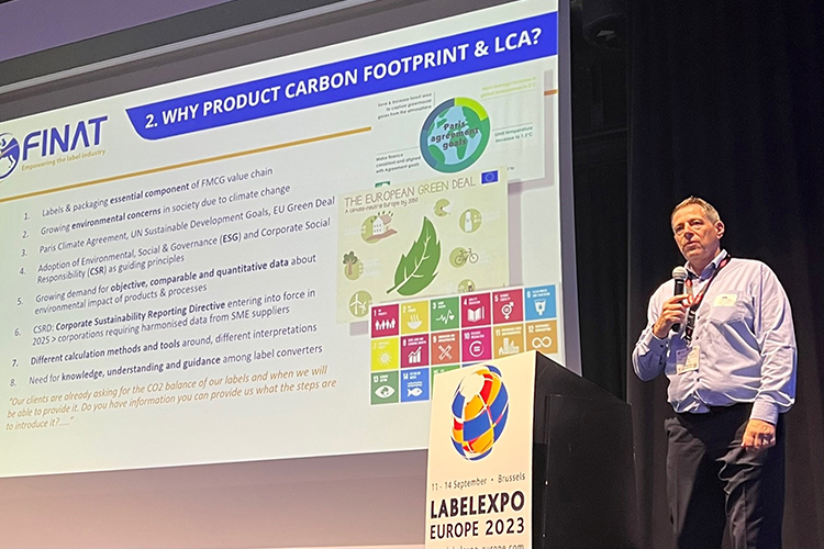FINAT lanza la iniciativa de anlisis del ciclo de vida y huella de carbono de los productos en Labelexpo