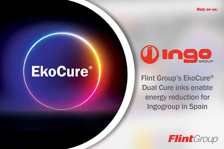 Las tintas EkoCure Dual Cure de Flint Group permiten la reduccin de energa en Ingogroup en Espaa