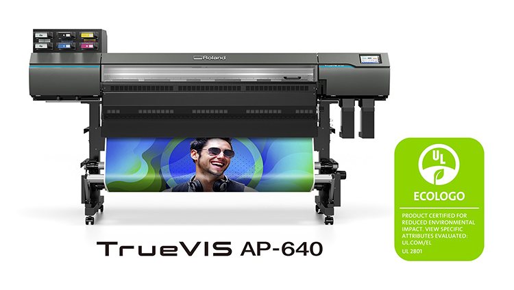 La tinta de resina Roland DG para TrueVIS AP-640 obtiene la certificacin ECOLOGO