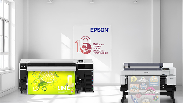 Epson en C!Print Madrid 2026: llega a España la nueva impresora DTF SureColor G6000 y se potencia la personalización