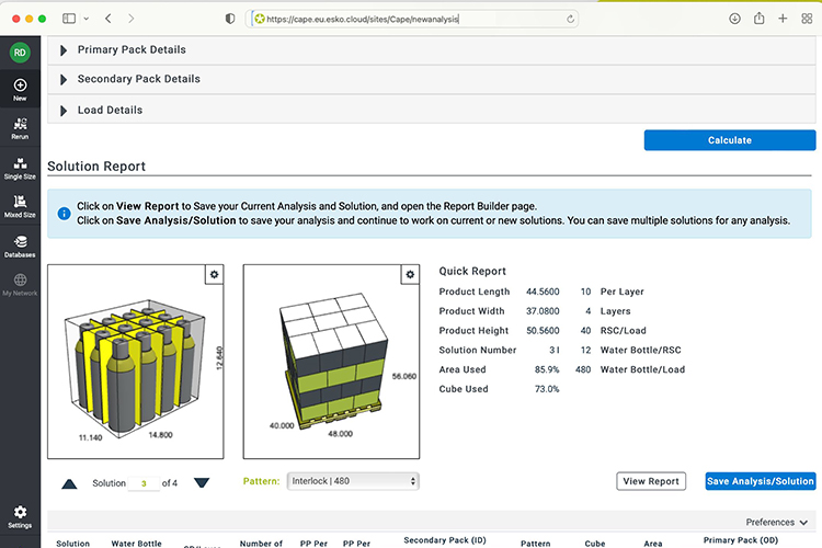 Esko lanza el nuevo Cape Pack Prime para ayudar a los clientes a reducir costes y cumplir los KPI de sostenibilidad