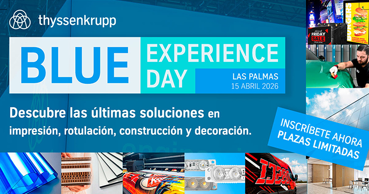 BLUE EXPERIENCE DAY: innovación, sostenibilidad y aplicaciones en vivo para profesionales de la comunicación visual, construcción y decoración